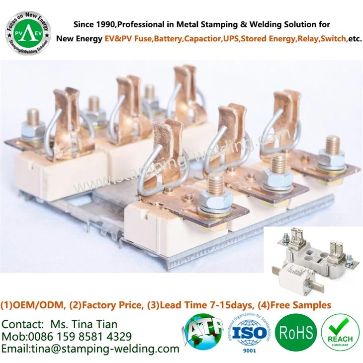 Copper Holder for Knife Blade Type Fuse Link