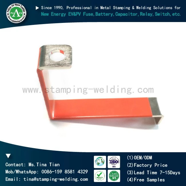 Nickel Plated Epoxy Powder Coating Busbars for EV Car