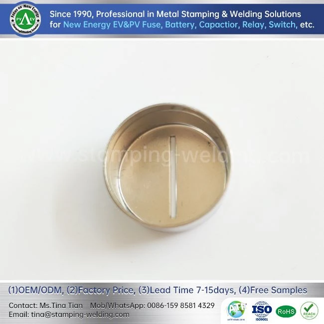 Nickel-plated Solar Photovoltaic Fuse Copper Cap
