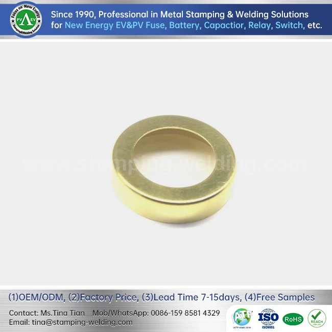 End Cap Brass For EV  Fuse