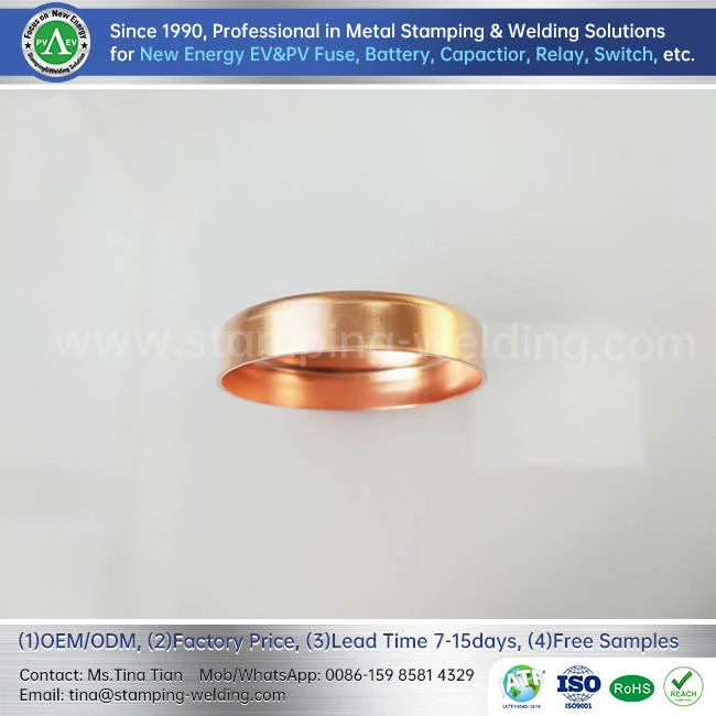 Copper Alloy Interior Caps For Low Voltage Fuse