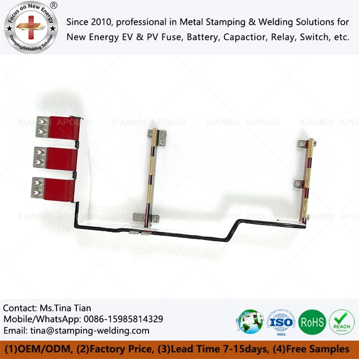 Laminated busbar for PCB battery modules