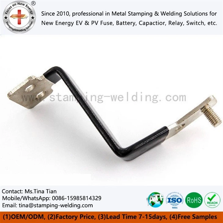 Custom Insulated Copper Busbar for Battery Bank Applications