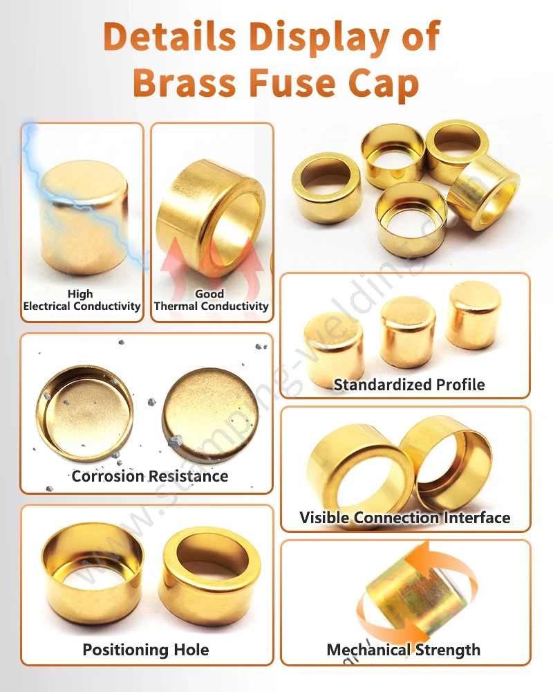 Details display of Brass End Caps Details display of Brass End Caps